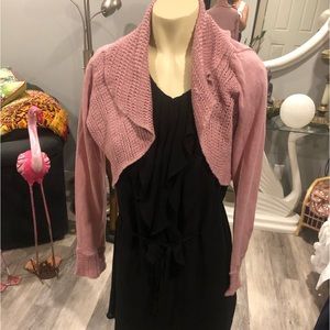 FAIRWEATHER STUDIO soft blush pink shrug